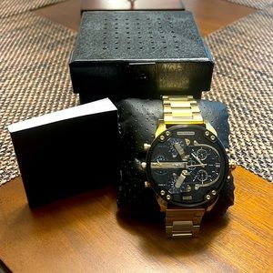 Men's Mr. Daddy 2.0 Gold-Tone Ion-Plated Stainless Steel Bracelet Watch 57mm